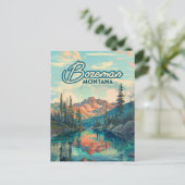 Bozeman Montana Rocky Mountains Vintage Briefkaart (Staand voorkant)