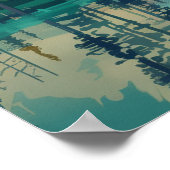 Bozeman Montana Rocky Mountains Vintage Poster (Hoek)