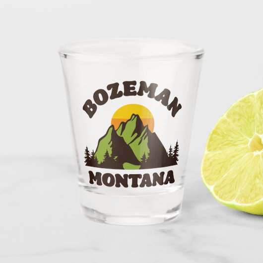 Bozeman, Montana Shot Glas (Voorkant)