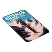 Bozeman Montana ski-poster Magneet (Rechterzijde)