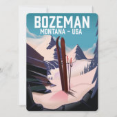 Bozeman Montana skiposter (Voorkant)