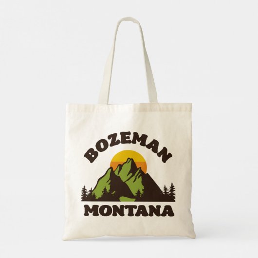 Bozeman, Montana Tote Bag (Achterkant)