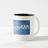 Bozeman, Montana Tweekleurige Koffiemok (Voorkant rechts)