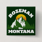 Bozeman, Montana Vierkante Button 5,1 Cm (Voorkant)