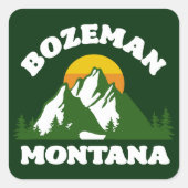 Bozeman, Montana Vierkante Sticker (Voorkant)
