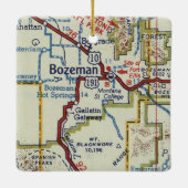 Bozeman MT  kaart Keramisch Ornament (Achterkant)