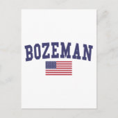 Bozeman US Flag Briefkaart (Voorkant)