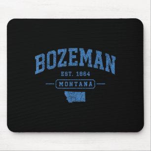 Bozeman vintage sport Montana retro atletiek Muismat
