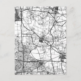 Bozhou China City Map Briefkaart