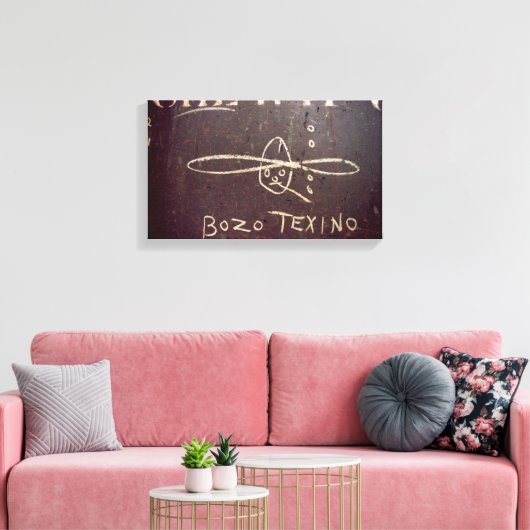 Bozo Texino canvas print (Insitu (Woonkamer))