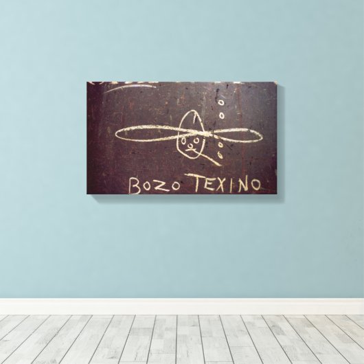 Bozo Texino canvas print (Insitu (Houten vloer))