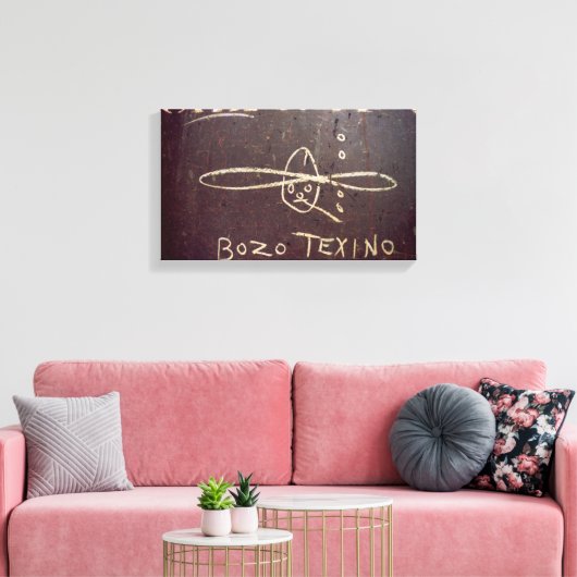 Bozo Texino canvas print (Insitu (Woonkamer))