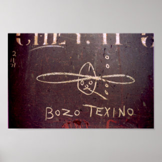 Bozo Texino kleurenposter Poster