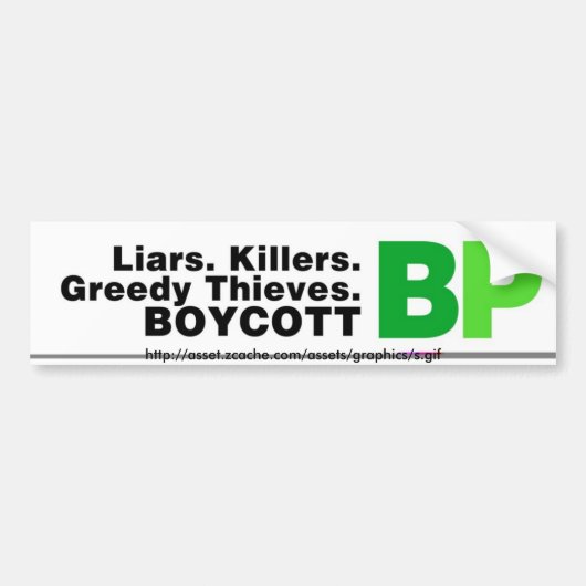 BP2, http://asset.zcache.com/assets/graphics/s.gif Bumpersticker (Voorkant)