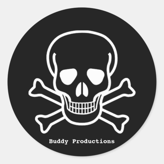 BP 7 Zwarte Sticker (Voorkant)