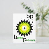 BP: Britse vervuilers Briefkaart (Staand voorkant)