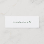 BP- Bunny Rabbit Bladwijzer Mini Visitekaartje (Achterkant)