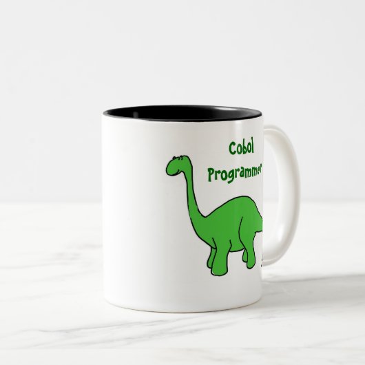 BP- Cobol Programmer Dinosaur Mok (Voorkant rechts)