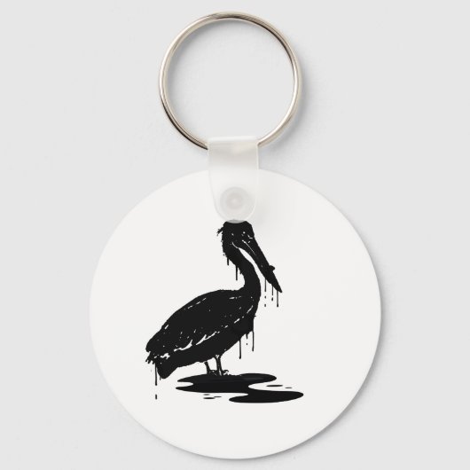 BP doodt Pelicans Sleutelhanger (Voorkant)
