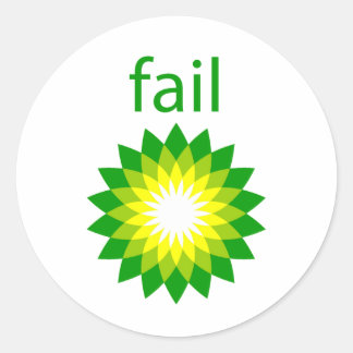 BP Logo olievlekken Ronde Sticker