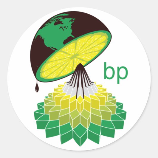 BP Logo versie 2 (Sticker) Ronde Sticker (Voorkant)