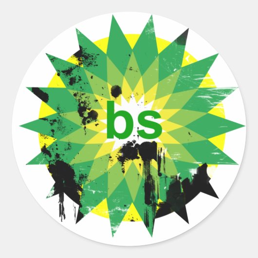 BP- of BS-stickers Ronde Sticker (Voorkant)