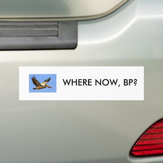 BP OLIE SPILL BUMPERSTICKER (Op auto)