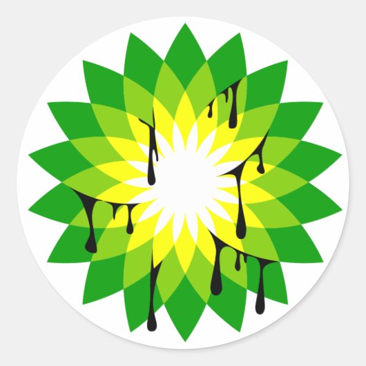 BP-olielek Ronde Sticker (Voorkant)