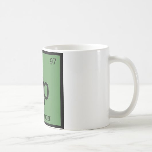 Bp - Tabelsymbool voor bleekkoperscheikunde Koffiemok (Rechts)