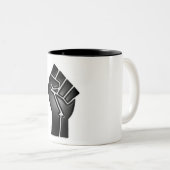 bp tweekleurige koffiemok (Voorkant rechts)