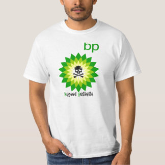 BP ver boven het zielige T-shirt
