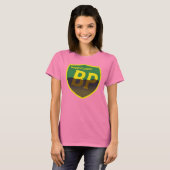 BP voorbij het paniekShirt - Retro Shield Dames Pe T-shirt (Voorkant volledig)