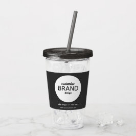BPA Free Add Business Logo Tumbler Drinkware Acryl Drinkbeker