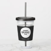 BPA Free Add Business Logo Tumbler Drinkware Acryl Drinkbeker (Voorkant)