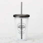 BPA Free Business Logo Branding Tumbler Drinkware Acryl Drinkbeker (Voorkant)