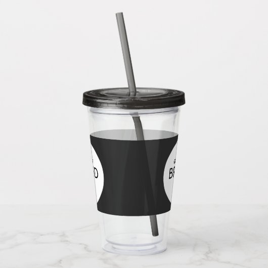 BPA Free Custom Business Logo Tumbler Drinkware Acryl Drinkbeker (Links)