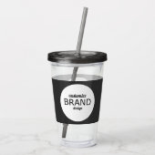 BPA Free Custom Business Logo Tumbler Drinkware Acryl Drinkbeker (Achterkant)