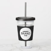 BPA Free Custom Business Logo Tumbler Drinkware Acryl Drinkbeker (Voorkant)