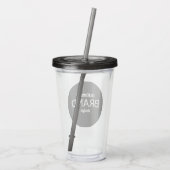 BPA Free Logo Tumbler Drinkware Acryl Drinkbeker (Achterkant)