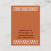 bpc Artisanware Business/Profile Card Visitekaartje (Achterkant)