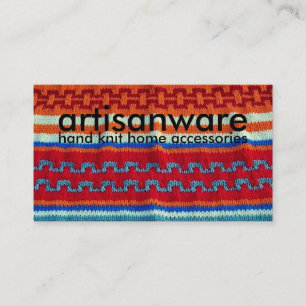 bpc Artisanware Knit Business/Profile Card Visitekaartje