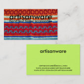 bpc Artisanware Knit Business/Profile Card Visitekaartje (Voorkant / Achterkant)