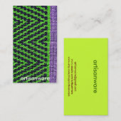 bpc Artisanware Knit Business/Profile Card Visitekaartje (Voorkant / Achterkant)