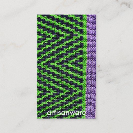 bpc Artisanware Knit Business/Profile Card Visitekaartje (Voorkant)