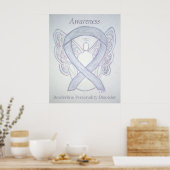 BPD Awareness Angel Grey Ribbon Art Poster Prints (Keuken)