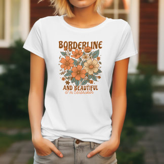 BPD borderline persoonlijkheidsstoornis Oranje blo T-shirt