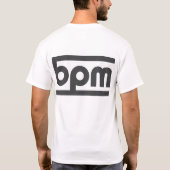 BPM - Beats per minuut - v2,0 T-shirt (Achterkant)