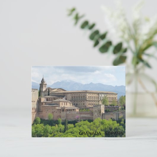 Bpost Alhambra de Granada en España Briefkaart (Staand voorkant)