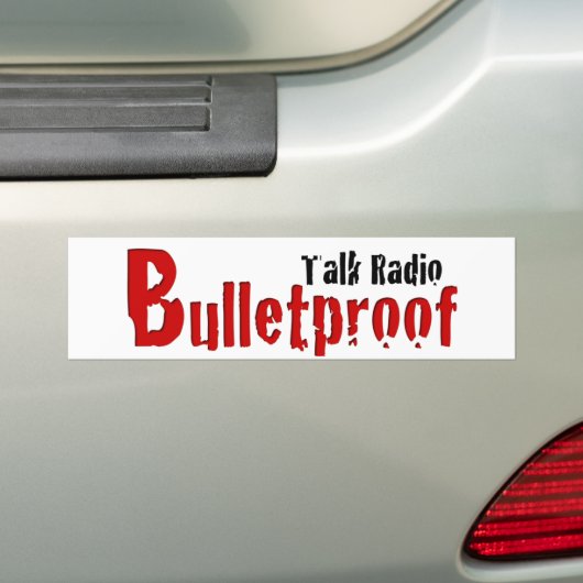 BPTR Red en Black Title Logo Bumpersticker (Op auto)