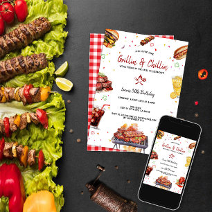 BQ Achtertuin geboortedag van Grill & Chill Kaart